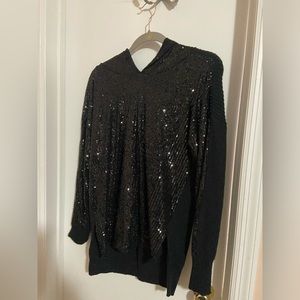 Sequin Hooded sweater